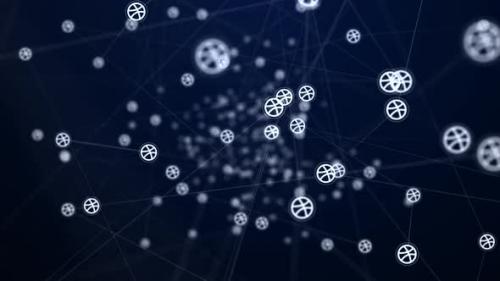 Videohive - Dribble Icon Connection Network - 39003460 - 39003460