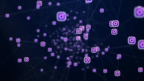 Videohive - Instagram Icon Connection Network - 39003461 - 39003461