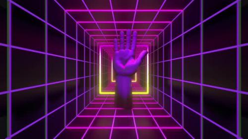 Videohive - 80s Hand 01 4k - 39003627 - 39003627