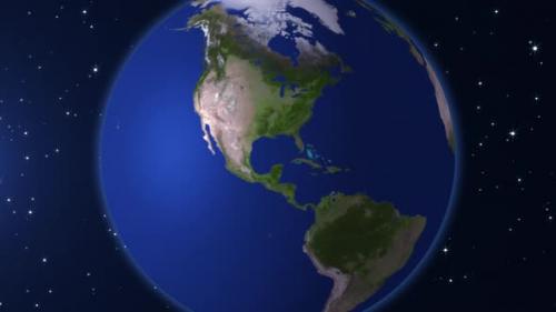 Videohive - Americas Map Rotating Animation HD - 39005481 - 39005481