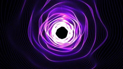 Videohive - Purple Abstract Flight Into Emptiness Tunnel Animation - 39005899 - 39005899