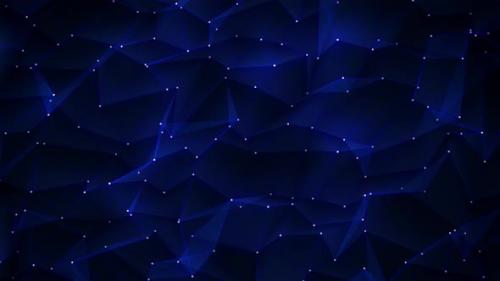 Videohive - Blue Dot Lines Connection for Cyber Futuristic Background Animation - 39005924 - 39005924