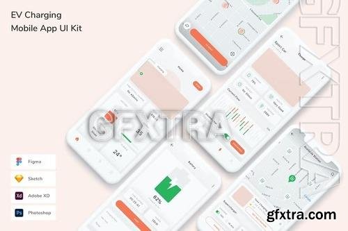 EV Charging Mobile App UI Kit 86SBD32