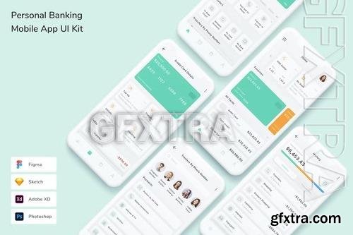 Personal Banking Mobile App UI Kit R32SHTN