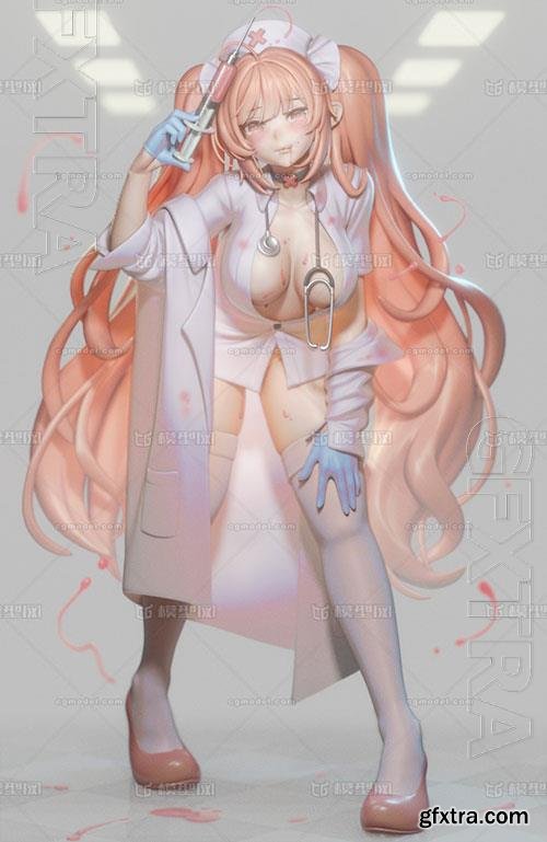 Anime Nurse 3D Print