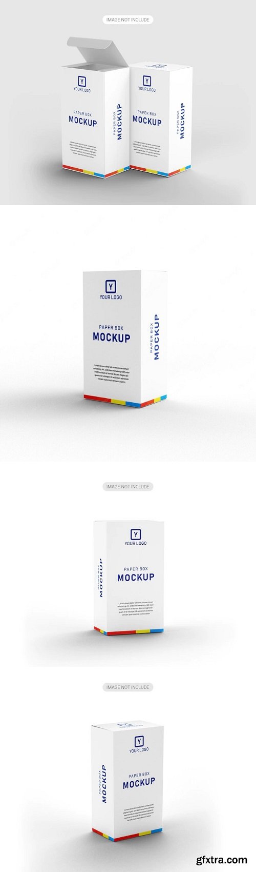 Horizontal box mockup_packgaing mockup