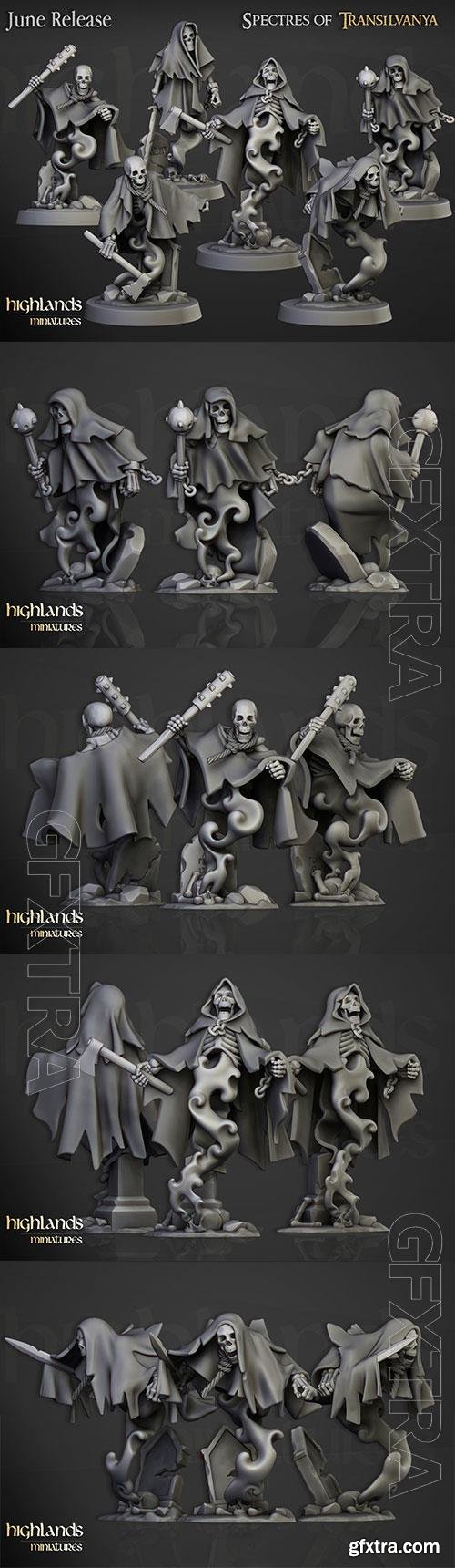 Crypt Ghosts - Highlands Miniatures 3D Print