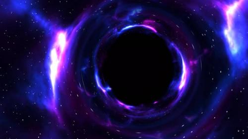 Videohive - Beautiful black hole animation. Collapsar. Outer space. - 38994368 - 38994368