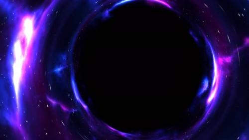 Videohive - Beautiful black hole animation. Сollapsar. Outer space. - 38994369 - 38994369