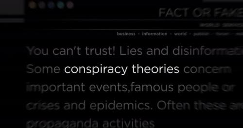 Videohive - Headline titles media with Conspiracy theories seamless loop - 38994398 - 38994398