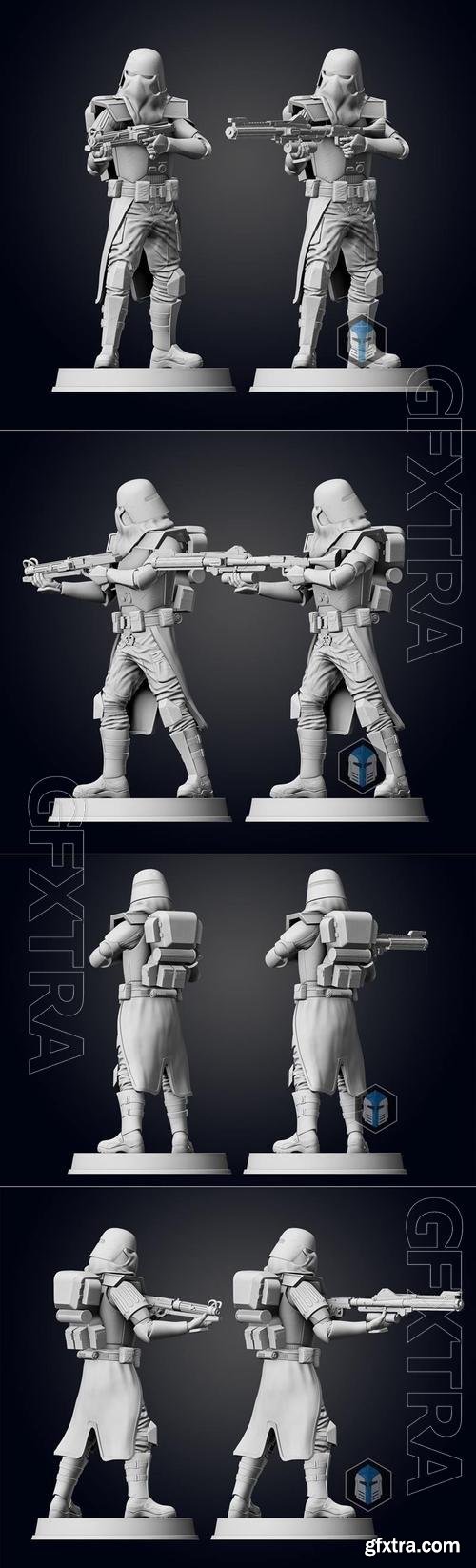 Galactic Marine Figurine Pose 2 3D Print