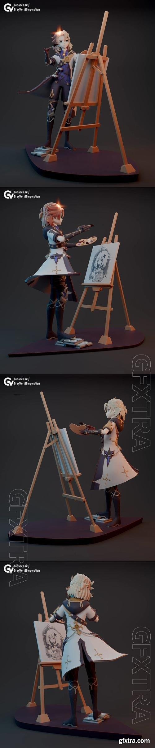 Albedo Kreideprinz - Genshin Impact 3D Print