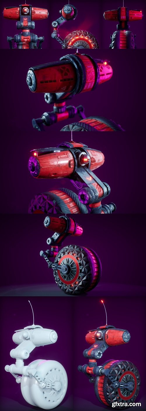 Texturing Challenge: Sketchfabs Riding Robot 3D Model