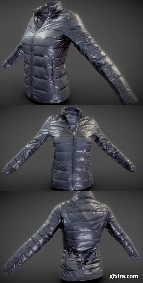 Fluffy Bands Jacket 3D Model