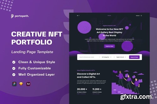 Ove - Creative NFT Portfolio Landing Page DT5WVTB