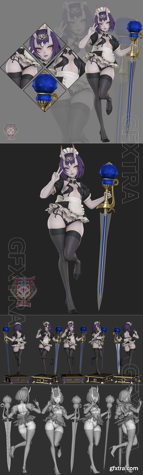 Shuten Douji Maid 3D Print