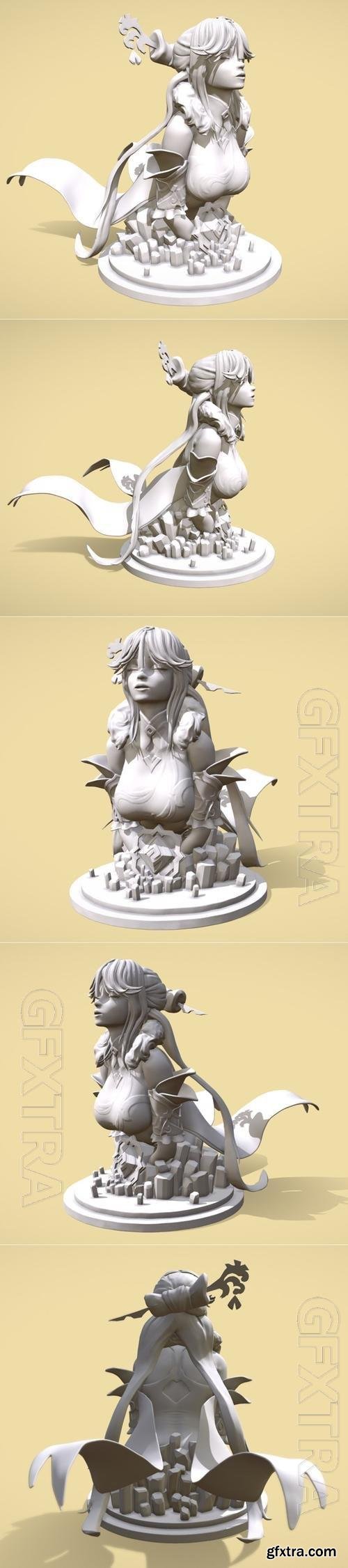 Ningguang Maiden Of Stone 3D Print