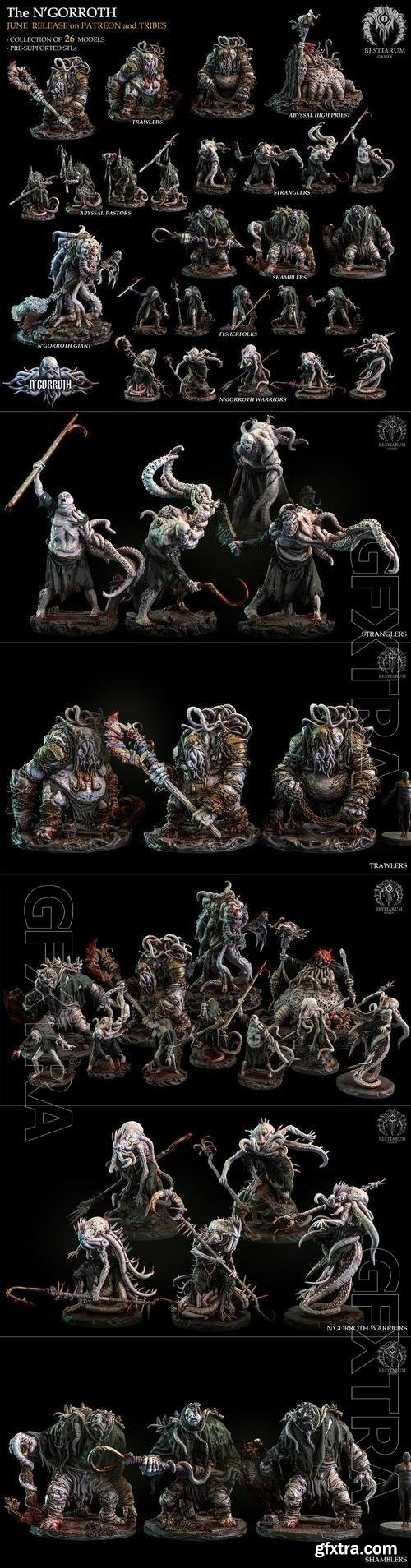 Bestiarum Miniatures - The N'Gorroth June 2022 3D Print