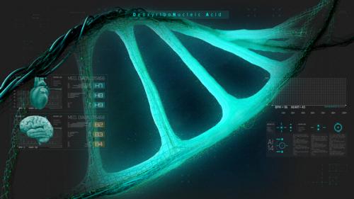 Videohive - HUD Medical Interface DNA - 38147713 - 38147713