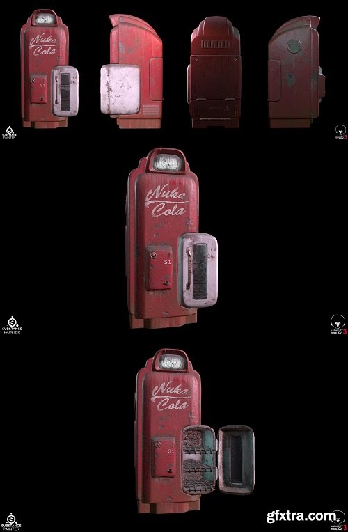 Nuka Cola Machine 3D Model