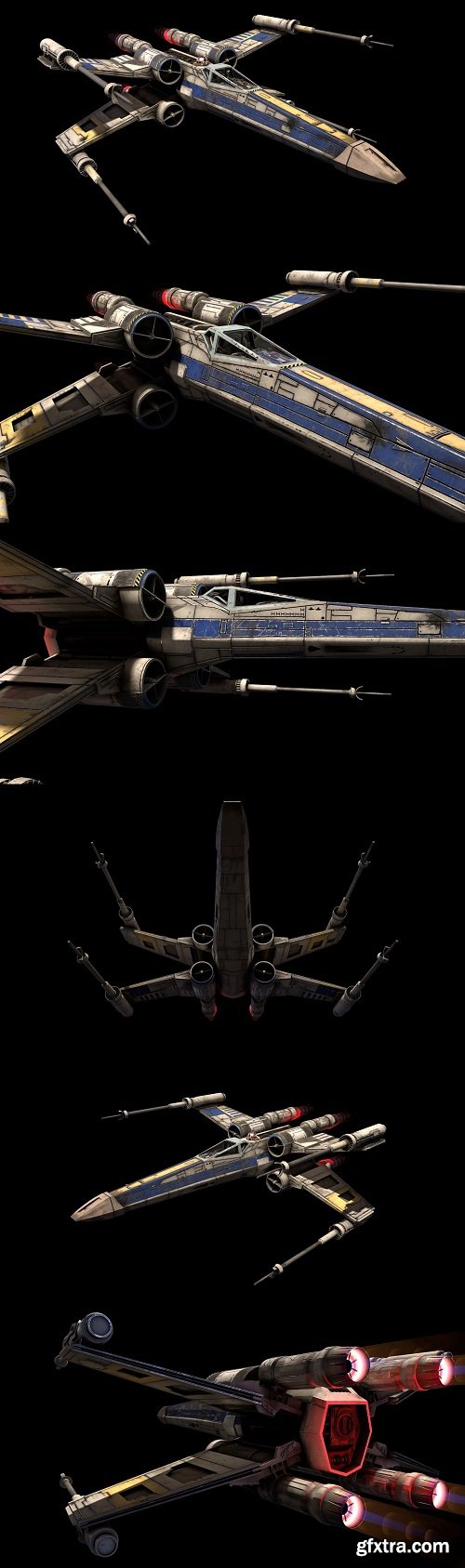 Star Wars X-Wing 3D Model