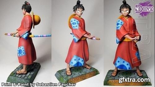 Luffy samurai 3D Print