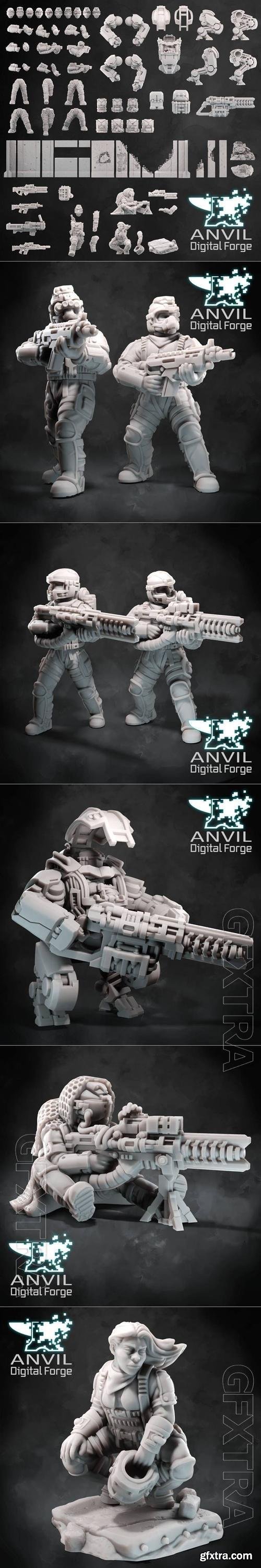 Anvil Digital Forge - Recon Drop Troopers 3D Print