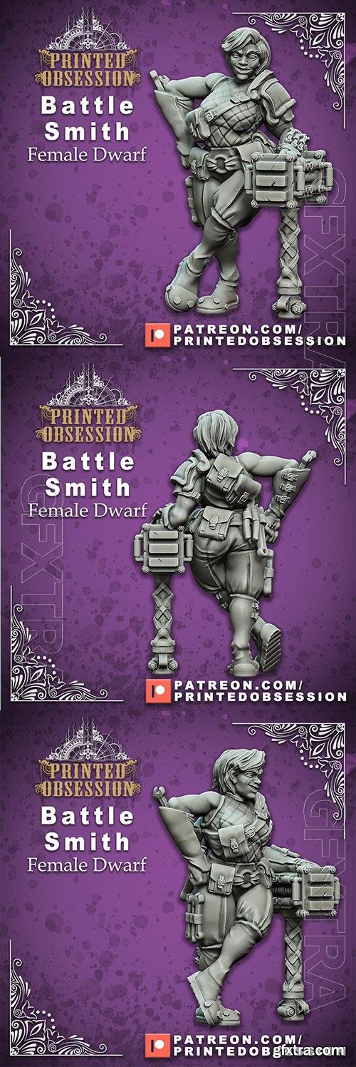 Battle Smith - Female Dwarf b3D Print