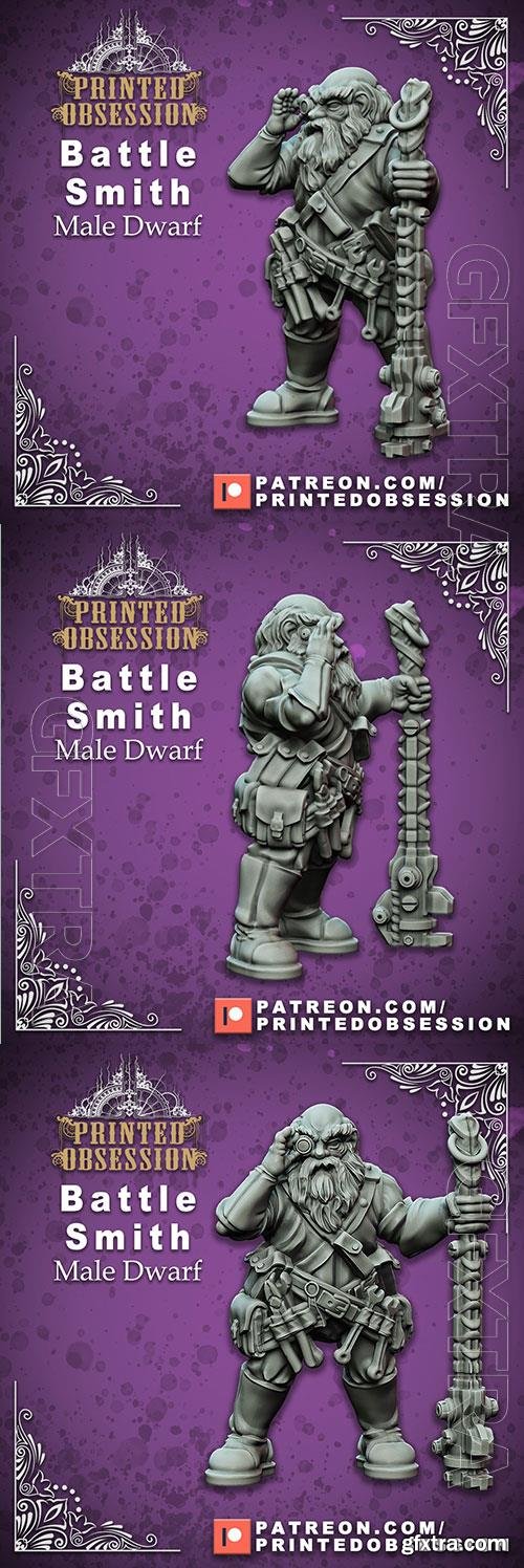 Battle Smith - Male Dwarf b3D Print