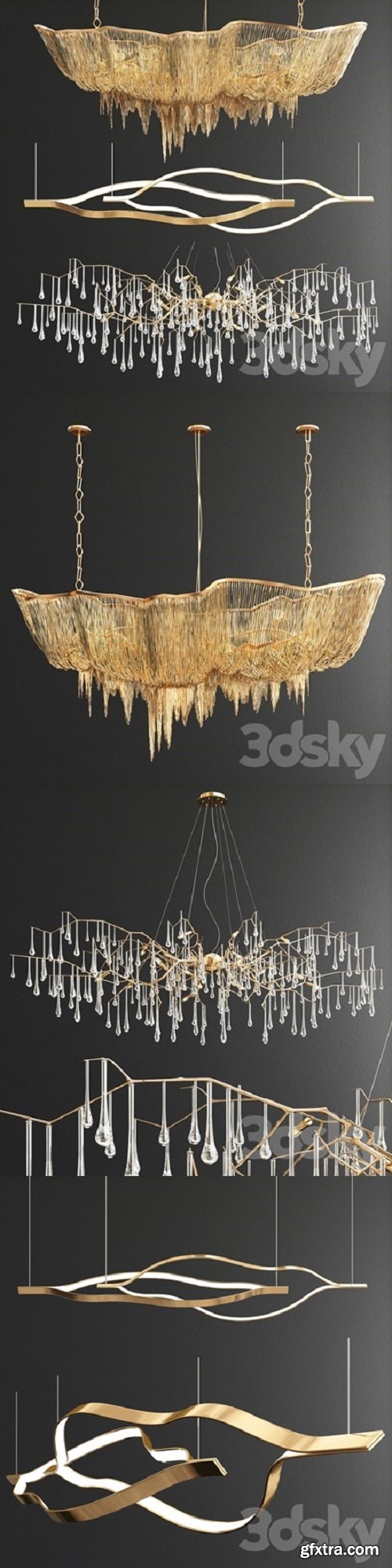 Atlantis Henge Bijout Chandelier – 3 type