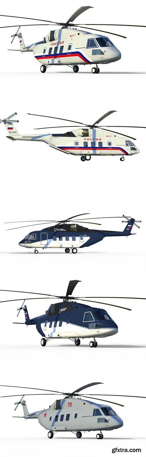 Mi-38 helicopter 3D model