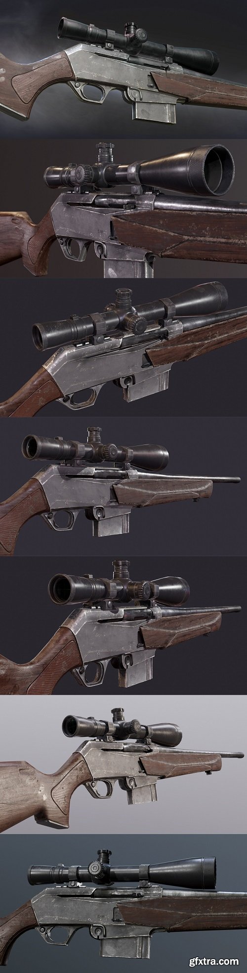 BAR Mk3 Rifle 3D Model