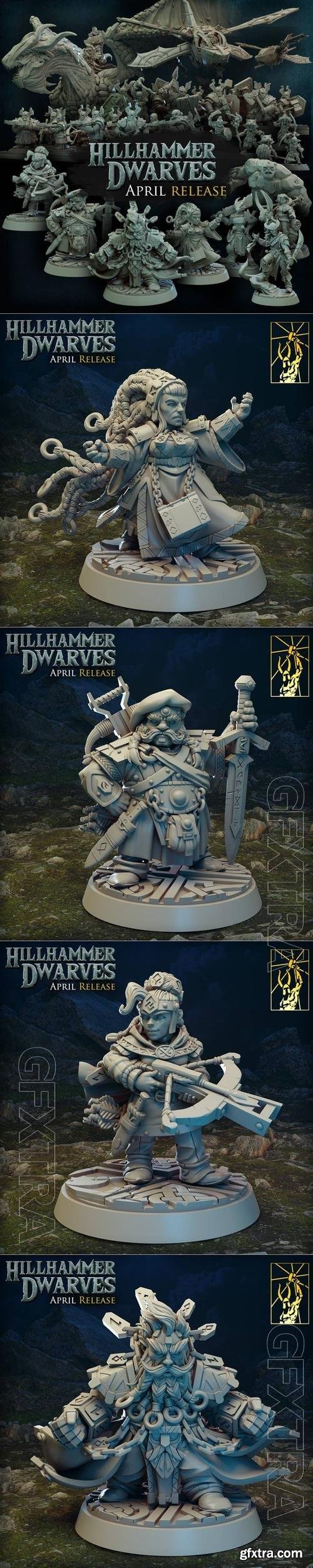 Titan Forge Miniatures - Hilhammer Dwarves April 2022 3D Print