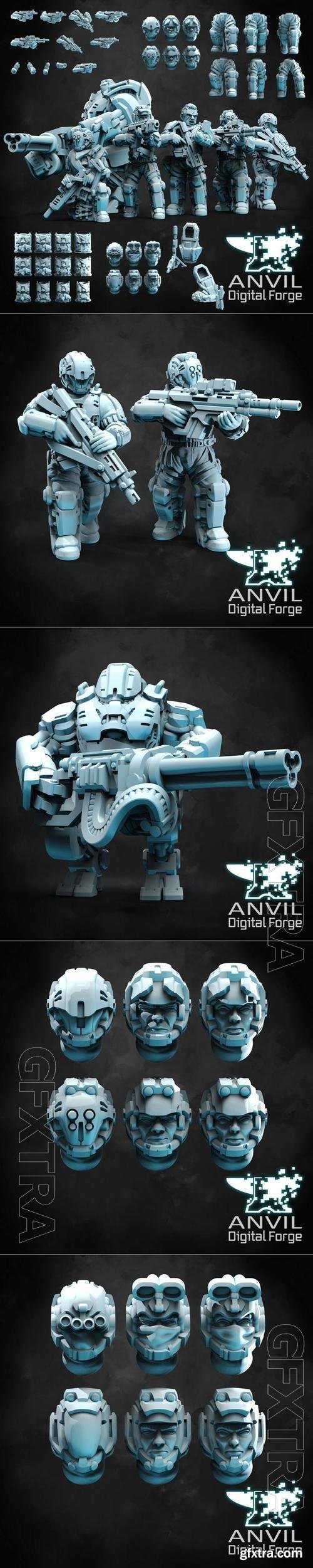 Anvil Digital Forge - Sci-Fi Drop Troopers 3D Print