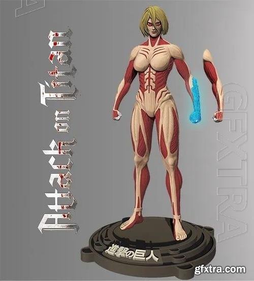 Annie Titan Female Shingueki No Kiojin 3D Print