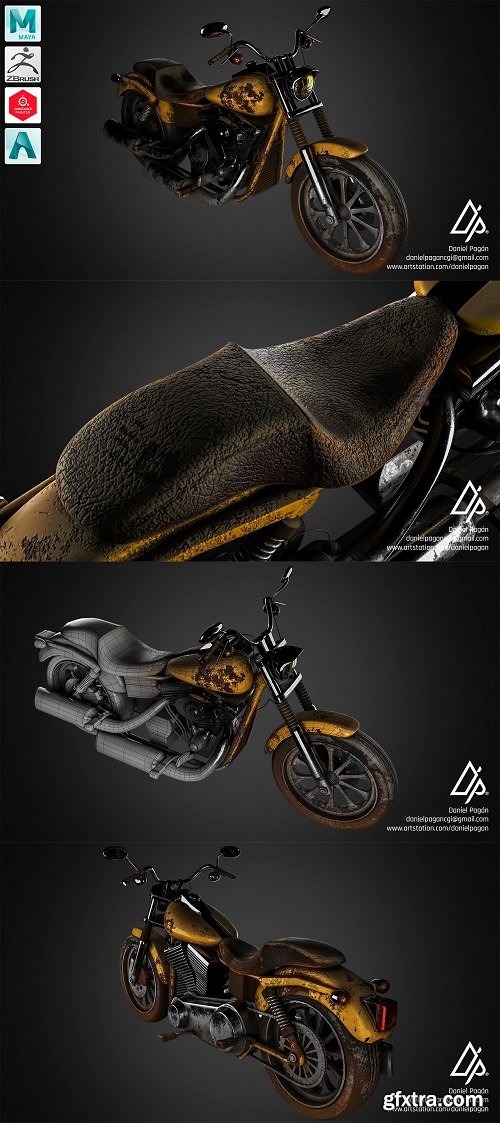 Harley Davidson FS2 3D Model