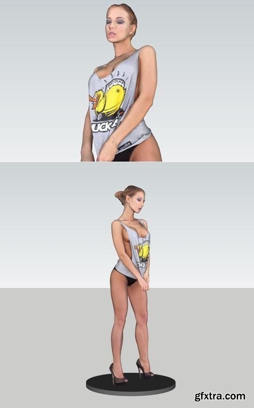 Woman Standing 67 – 3D Print Model