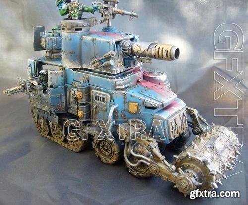 Necroland sandtrain kitbash parts 3D