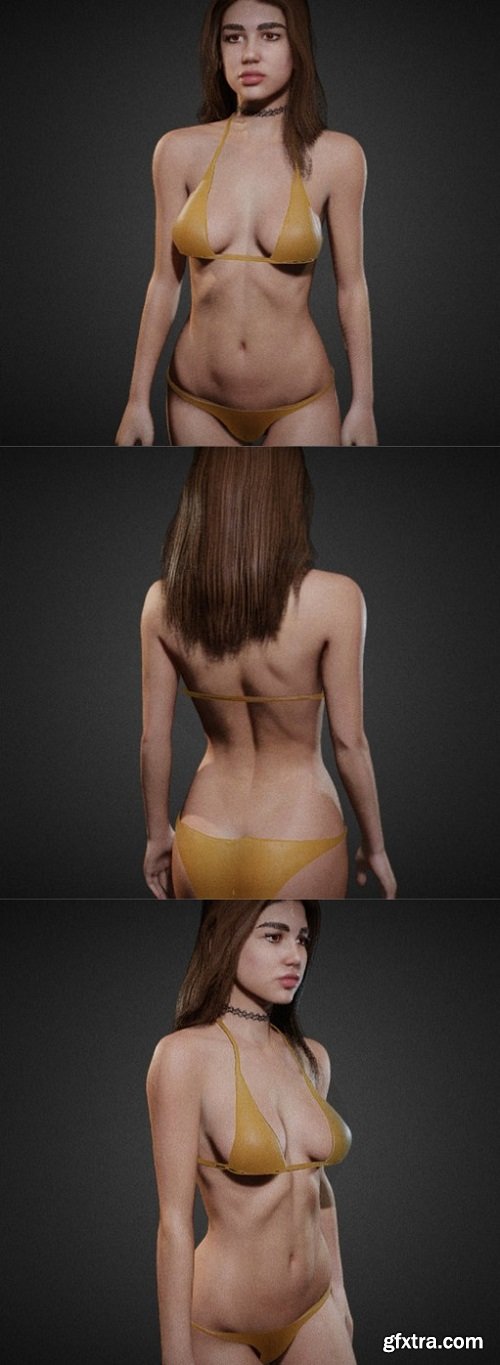 Bikini Girl 3D Model