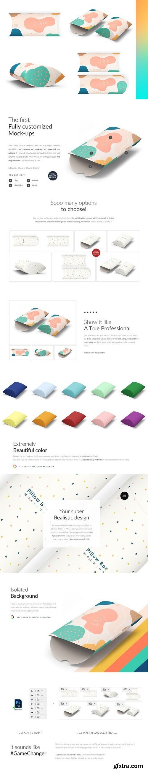 CreativeMarket - Pillow Box 7xMock-ups 6637746