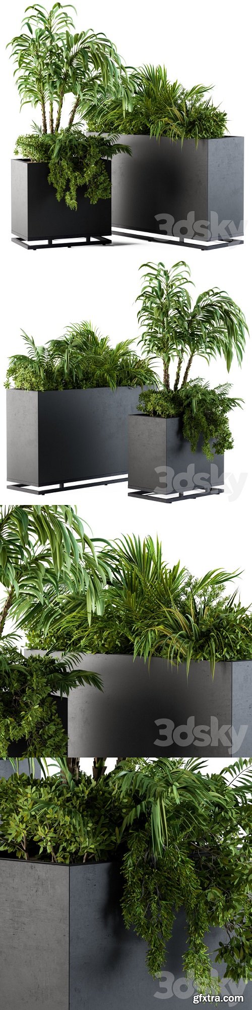 Plant box metal compact04