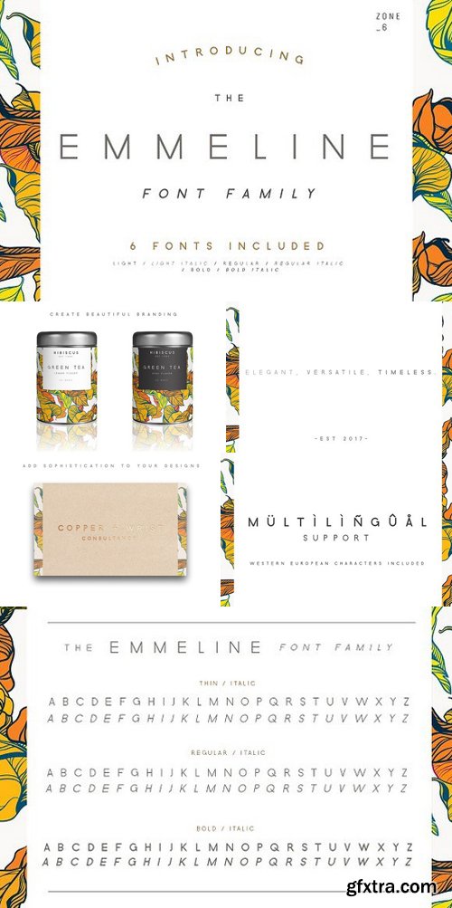 Emmeline Font Family