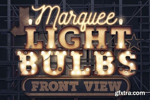 Marquee Light Bulbs - Front View