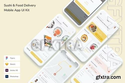 Sushi & Food Delivery Mobile App UI Kit VW2NPSK