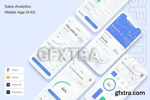 Sales Analytics Mobile App UI Kit SEUZSX6