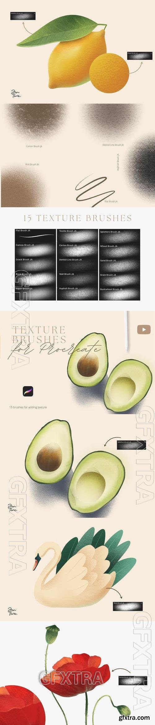 Texture brushes for Procreate AREDQDP