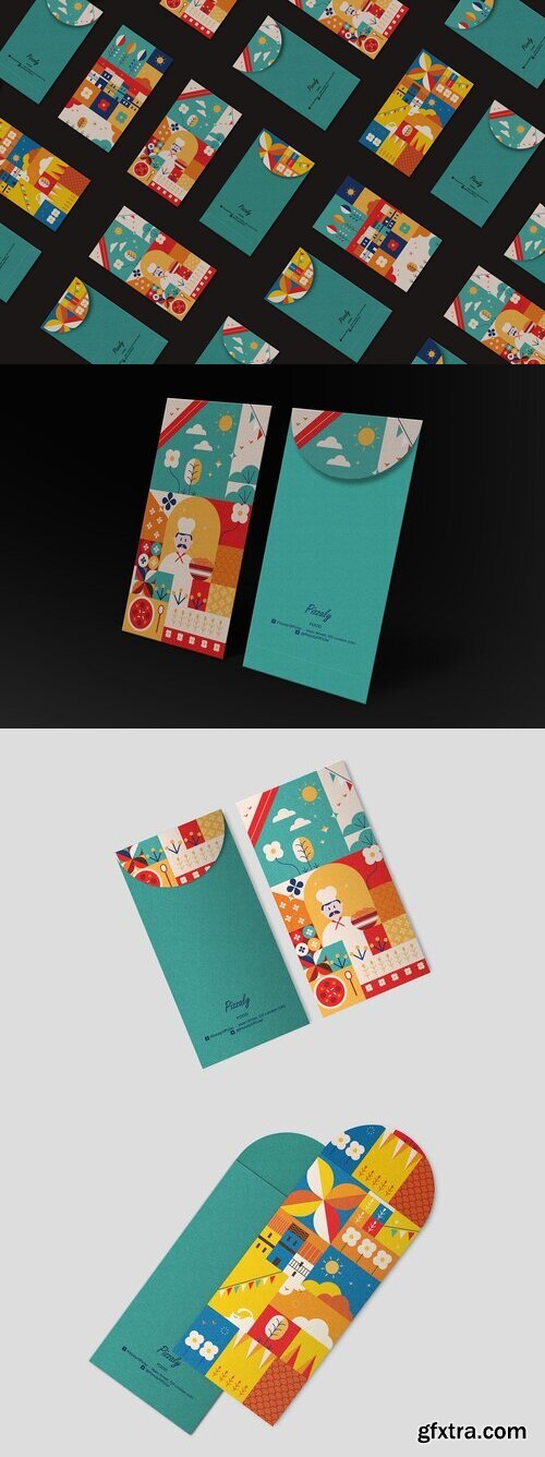 CreativeMarket - Illustrated Envelope Mockups 7430139