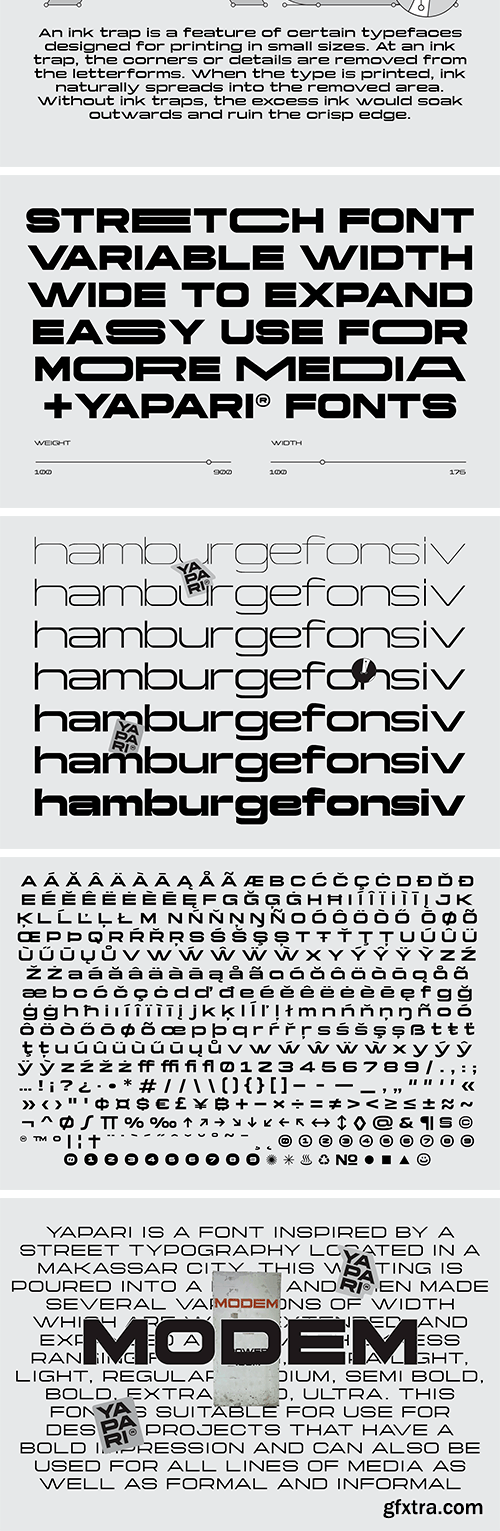 Yapari Font Family