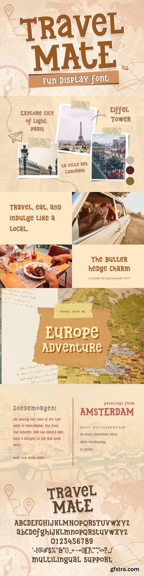 Travel Mate Font