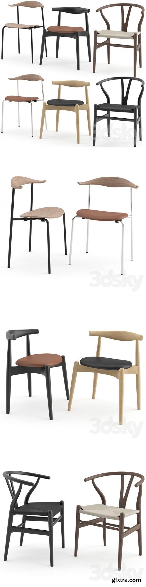 Chairs Collection by Carl Hansen & Søn